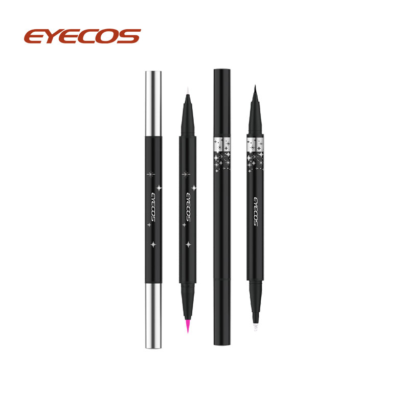 Wodoodporny eyeliner w płynie z podwójną końcówką